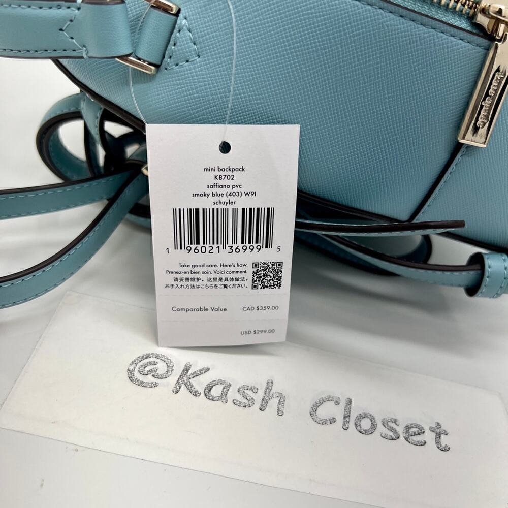 Kate Spade Schuyler Mini Backpack Smoky Blue - Picture 5 of 12